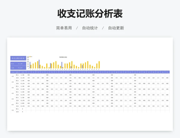 收支记账分析表