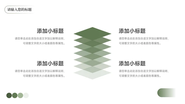 黄色植物风小清新教学通用课件PPT模板