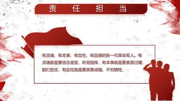 八一部队军事年终工作总结汇报动态PPT模板