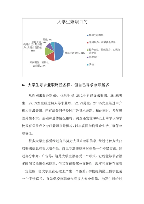 大学生兼职调查分析报告.docx