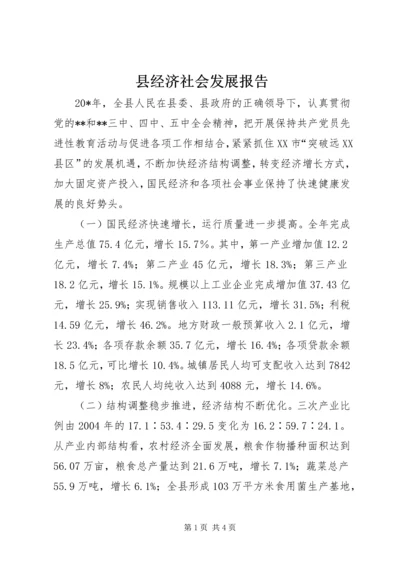 县经济社会发展报告.docx