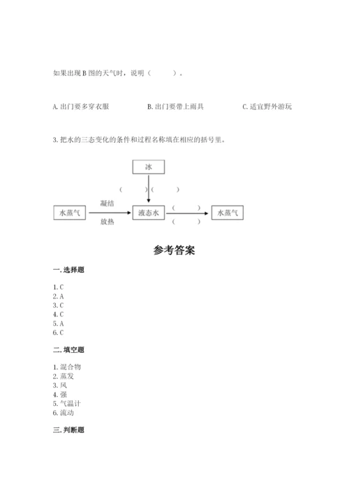 教科版三年级上册科学期末测试卷精品（能力提升）.docx