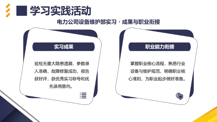 电气工程和自动化专业大学生职业生涯规划发展展示PPT