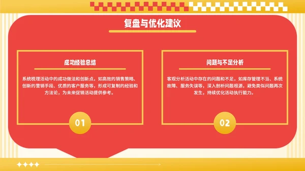 红黄撞色潮流风国庆促销活动PPT模板