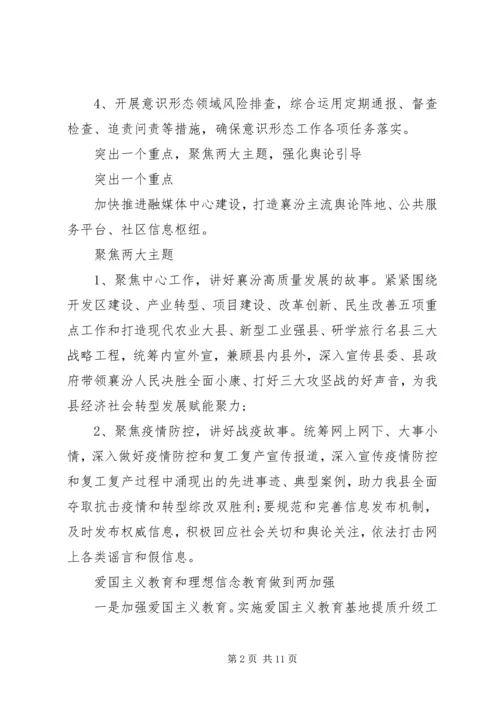 关于宣传思想工作重点汇总.docx