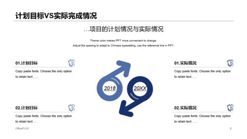 蓝色商务年终工作总结数据分析总结汇报PPT模板