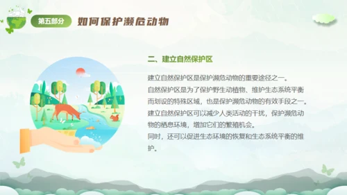 保护濒危动物，拯救美好生命通用PPT模板