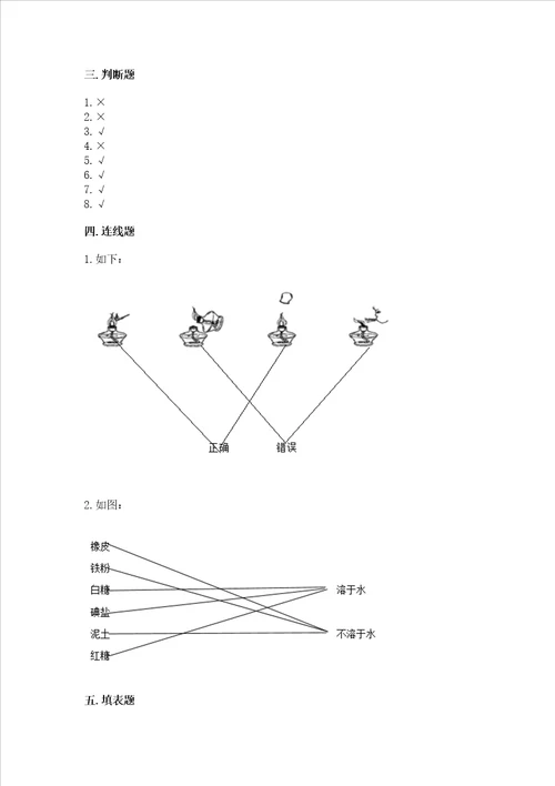 新教科版三年级上册科学期末测试卷真题汇编