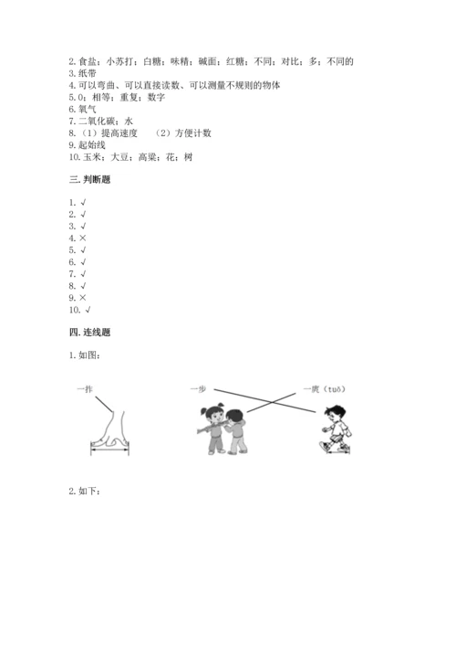 教科版一年级上册科学期末测试卷审定版.docx