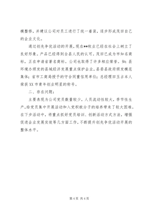 牧业公司党建汇报提纲.docx