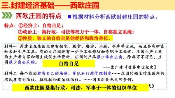 第三单元 封建时代的欧洲 大单元教学课件（26张PPT）