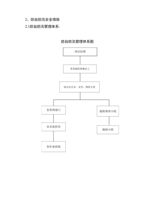 三防应急抢险专项施工方案