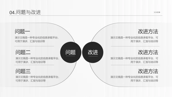 白色简约风通用年终总结汇报PPT模板