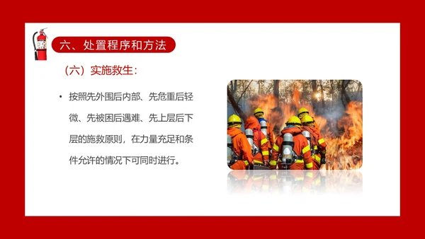 红色主题建筑倒塌救援处置与救援