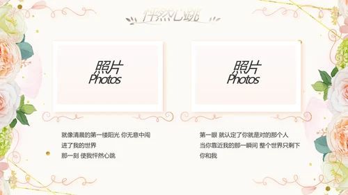 唯美我们结婚啦婚礼纪念册动态PPT