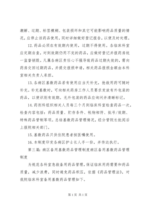 病区备用药品管理制度.docx