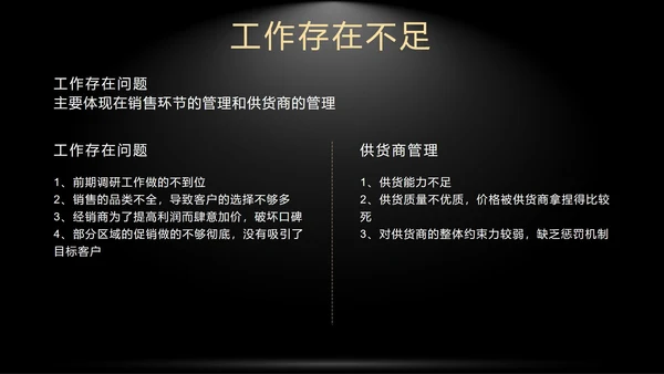黑色奢华销售年终总结暨新年计划带内容PPT模板