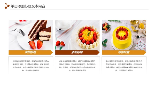 甜品蛋糕美食甜点下午茶动态PPT模板