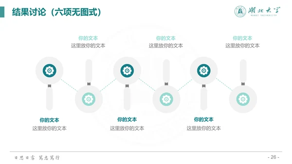 简约渐变风湖北大学毕业答辩通用PPT模板
