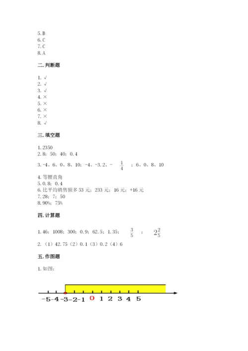 小升初六年级期末测试卷（含答案）.docx