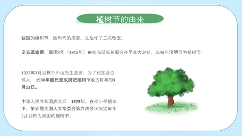 312植树节活动PPT模板
