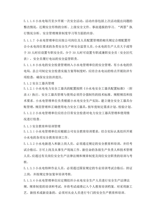 电网有限责任公司小水电站安全生产管理业务指导书.docx