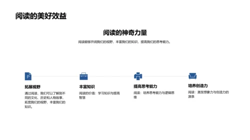 阅读的力量PPT模板