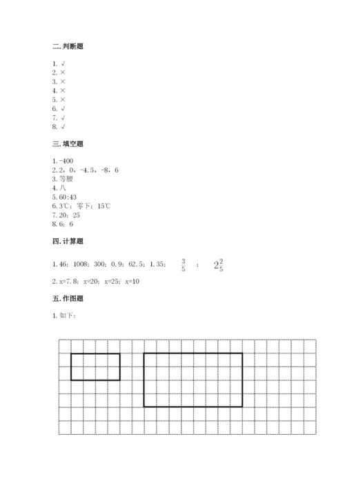 冀教版六年级下册期末真题卷及完整答案（考点梳理）.docx