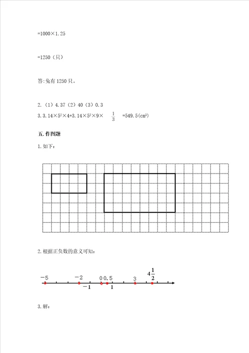 小学六年级下册数学期末易错题附完整答案典优