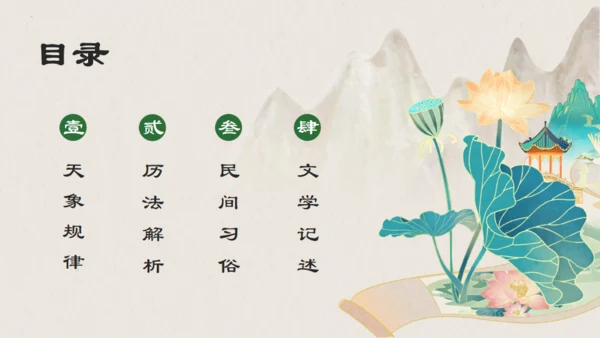 中国风立春通用PPT模板