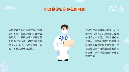 橙蓝插画护理会诊制度PPT模板宣传PPT动态PPT