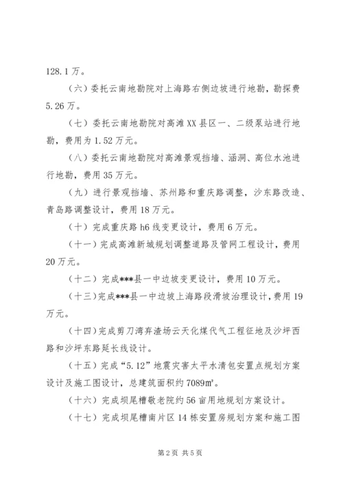 建设局规划科工作总结.docx