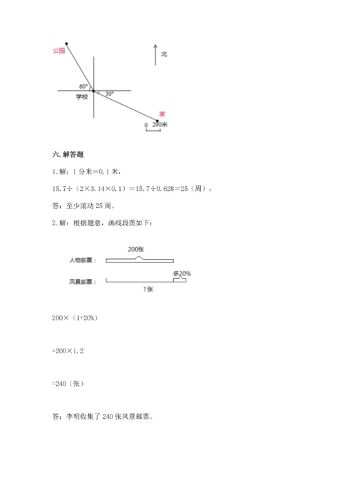 小学六年级上册数学期末测试卷含完整答案（全优）.docx