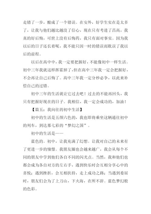 初中生活作文600字.docx
