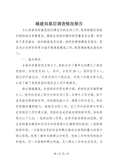 城建局基层调查情况报告.docx