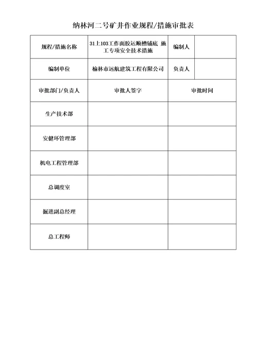 31上103工作面铺底措施