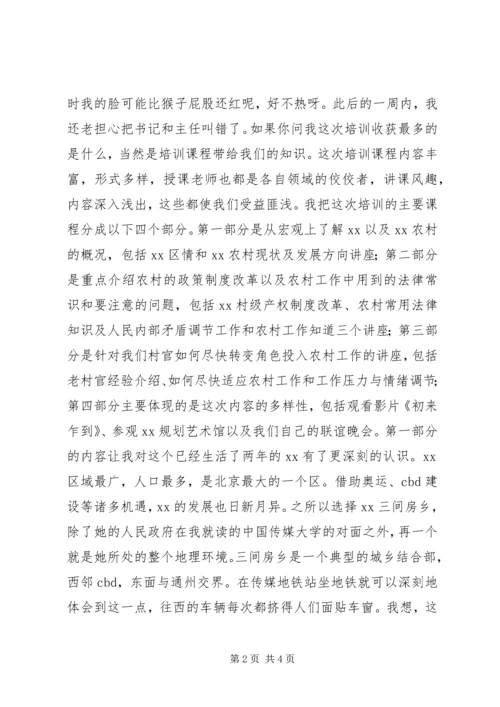 大学习村官培训心得体会.docx