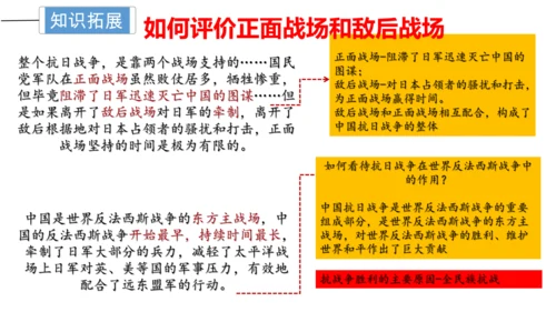 第六单元 中华民族的抗日战争 单元复习课件