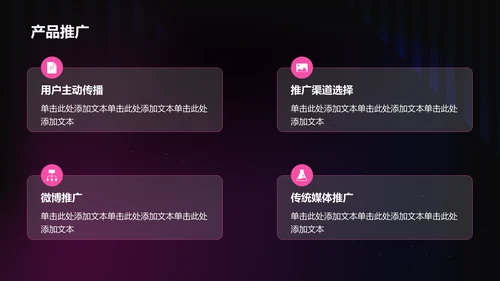紫色炫酷渐变科技产品发布会PPT模板