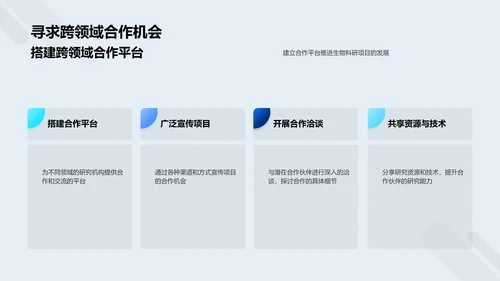 生物科研跨域合作报告PPT模板
