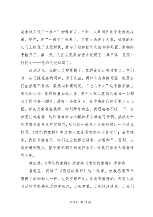 读《愤怒的象群》有感.docx