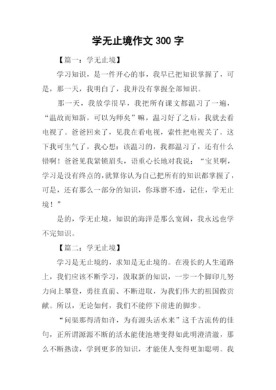 学无止境作文300字.docx