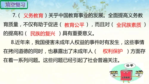 六年级上册道德与法治第四单元法律保护我们健康成长复习课件ptx