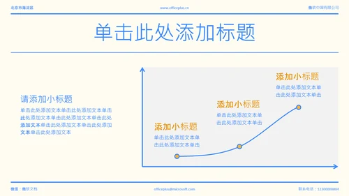 蓝色简约年中述职PPT模板