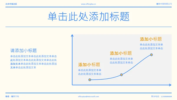 蓝色简约年中述职PPT模板