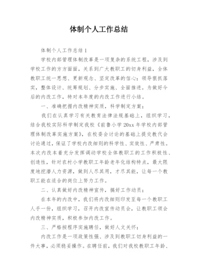 体制个人工作总结.docx