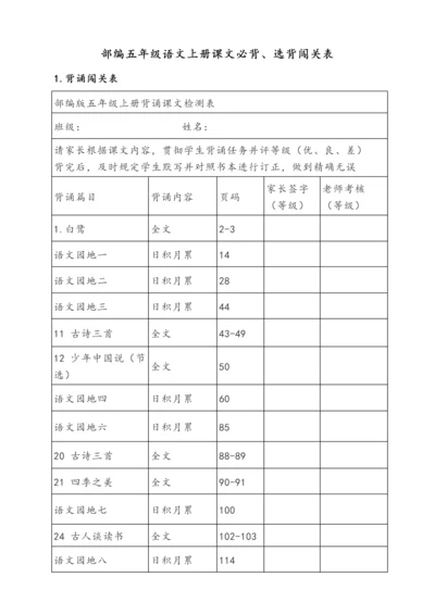 2023年部编五年级语文上册课文必背.docx