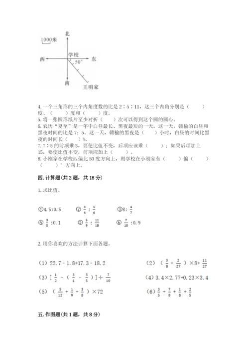 人教版六年级上册数学期末测试卷必考题.docx