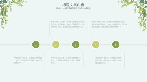 简约清新绿色医疗动态PPT模板