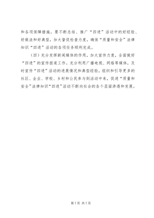质监局四进活动实施方案.docx